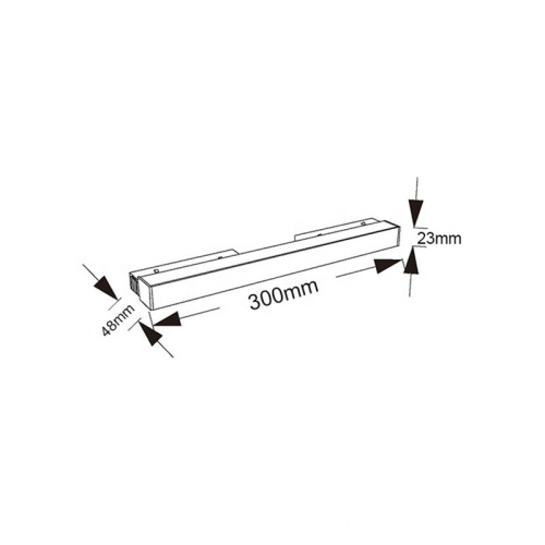 lights rail system black led wall track light